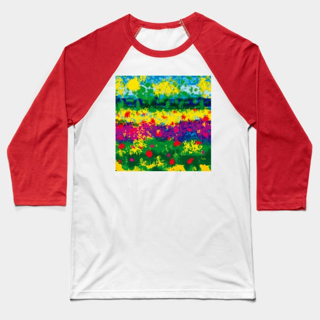 Semberia Sings - Abstract Art Baseball T-Shirt by Exile Kings 